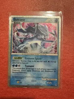 SHINY SUICUNE SL11 Ultra Rare Holo Pokemon Card Call of Legends LP - Image 1