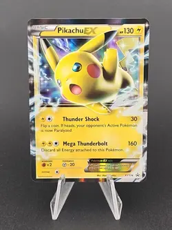 Pikachu EX Pokemon Card Holo Ultra Rare XY174 Black Star Promo A - Image 1