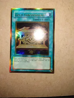 Yu-Gi-Oh Gold Sarcophagus Gold Rare Card GLD2-EN040 Limited Edition - Image 1