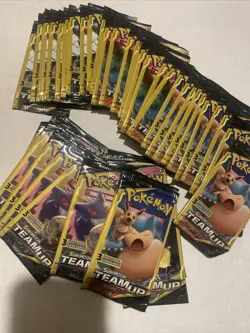 Pokemon TEAM UP 3 card pack art set MINT (50 Packs) - Image 1