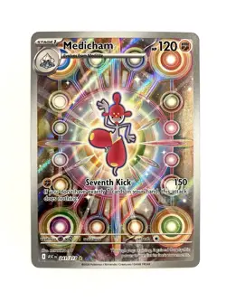 Medicham 241/217 Me: Ascended Heroes Illustration Rare Holo Pokemon TCG Card NM - Image 1