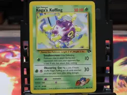 Koga's Koffing 48/132 Gym Challenge LP Pokemon Card WOTC Vintage Uncommon - Image 1
