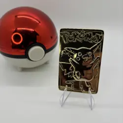 Pikachu 23k Gold Metal Foil Card Burger King Limited Edition *READ CAPTION* - Image 1