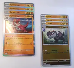 Pokemon Card - Tyrunt 044/088 ×4 & Tyrantrum 045/088 ×4 Perfect Order Playset - Image 1