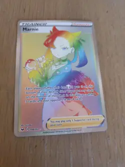 Marnie (Secret) 208/202SWSH01: Sword & Shield Base Rainbow Card - Image 1