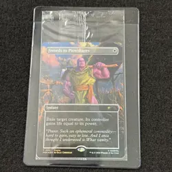 Magic the Gathering PSA Magazine Promo Swords to Plowshares Thanos *New Sealed* - Image 1