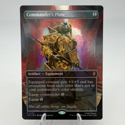 Commander's Plate - Foil Extended Art Promo TMC NM MTG - Image 1