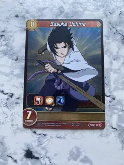 2019 Naruto Boruto Card Game: & Shippuden Set Sasuke Uchiha Foil Holo NB01-30-B - Image 1