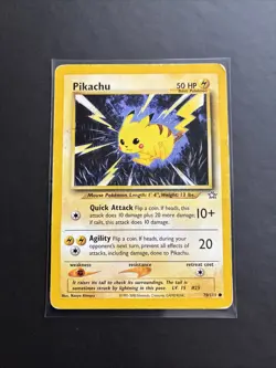 Pokemon Pikachu TCG Neo Genesis Card 70/111 HP - Image 1