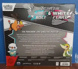 Pokemon TCG Black Bolt & White Flare Poster Collection - 4 Booster Packs! NEW! - Image 3