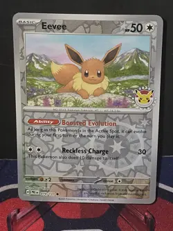 Eevee - (Pokemon Day 2025) (Reverse Cosmos Holo) 074/131 Miscellaneous Cards... - Image 1