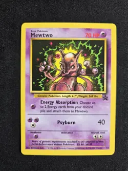NM 2000 POKEMON PROMO BLACK STAR 14 MEWTWO - Image 1
