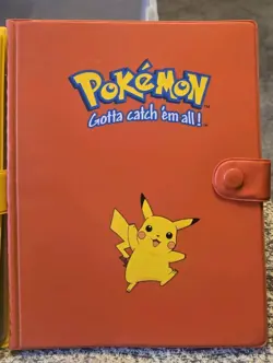 Lot Of 3 Pokemon Red, Blue, Yellow Plastic Binder Vintage for Pokemon Cards Used - Image 4