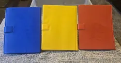 Lot Of 3 Pokemon Red, Blue, Yellow Plastic Binder Vintage for Pokemon Cards Used - Image 5