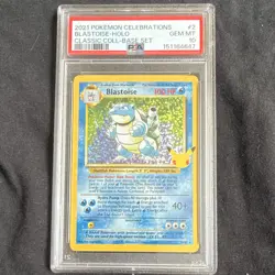 The Pokemon Company Blastoise 2/102 Celebrations CC Holo Eng PSA 10 - Image 1