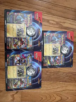 3 Pokemon TCG Phantasmal Flames & Mega Evolution 2 Pack Blister Raikou Promo - Image 1