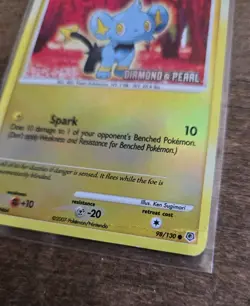 Shinx LV.7 Reverse Holo 98/130 Diamond and Pearl Pokemon Card - Image 3