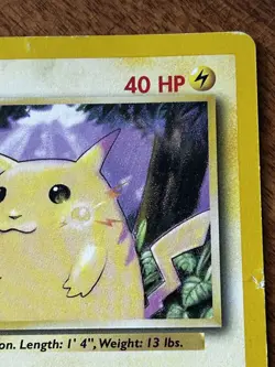 Pokemon TCG Pikachu 58/102 Yellow Cheeks Base Set *HP see pics* - Image 3