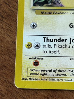 Pokemon TCG Pikachu 58/102 Yellow Cheeks Base Set *HP see pics* - Image 4