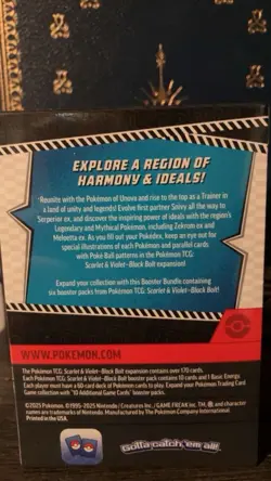 Pokemon TCG Scarlet & Violet—Black Bolt Booster Bundle Box 6 Packs English 2025 - Image 3