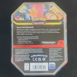 Mega Charizard Y ex Tin Pokemon New Sealed Phantasmal Flames In Hand - Image 2