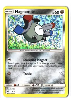 Pokemon MAGNEMITE 8/12 Holo Promo (2018 McDonald's Collection 2018) DAM/Damaged - Image 1