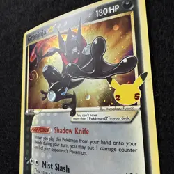 Pokemon GRENINJA Gold Star SWSH144 Black Star (Celebrations Promo) NM/Near Mint - Image 2