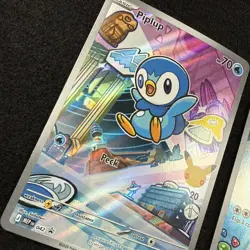 Pokemon First Partner Illustration Set - Piplup Chimchar Turtwig - CRIMP ERRORS - Image 3
