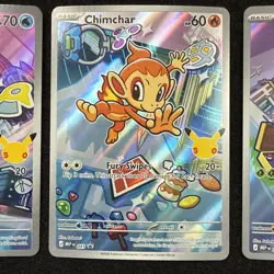Pokemon First Partner Illustration Set - Piplup Chimchar Turtwig - CRIMP ERRORS - Image 5
