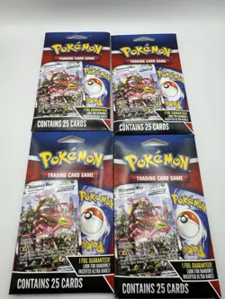 2024 Pokemon TCG Mystery Pack w/ Foil Card , Pack New Sealed* 25 Cards LOT OF 4 - Image 1
