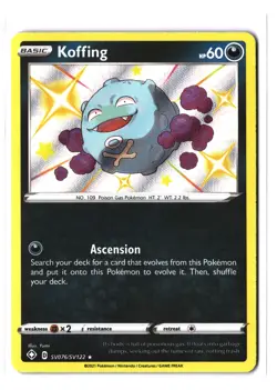 Pokemon KOFFING SV076/SV122 Baby Shiny (2021 Shining Fates) NM/Near Mint - Image 1