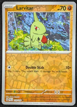 Larvitar 2023 Paldea Evolved Reverse Holo Pokemon Card 110/193 (NM) - Image 1