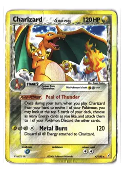 Pokemon CHARIZARD 4/100 Delta Species Holo (2006 Crystal Guardians) DAM/Damaged - Image 1