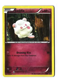Pokemon SWIRLIX 9/12 Holo Promo (2014 McDonald's Collection 2014) DAM/Damaged - Image 1