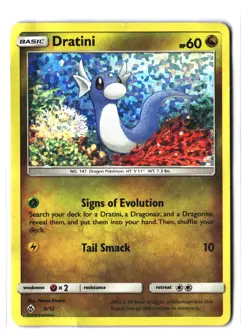 Pokemon DRATINI 9/12 Holo Promo (2018 McDonald's Collection 2018) DAM/Damaged - Image 1