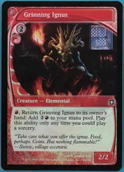 Grinning Ignus FOIL Future Sight PLD Red Common MAGIC CARD (ID# 408053) ABUGames - Image 1