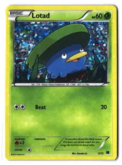 Pokemon LOTAD 2/12 Holo Rare (2015 McDonald's Collection 2015) MP/Mod Play - Image 1