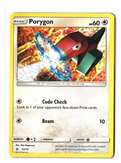 Pokemon PORYGON 12/12 Holo Rare (2018 McDonald's Collection 2018) MP/Mod Play - Image 1