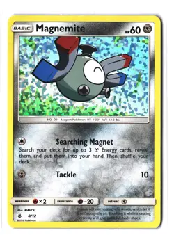 Pokemon MAGNEMITE 8/12 Holo Rare (2018 McDonald's Collection 2018) MP/Mod Play - Image 1