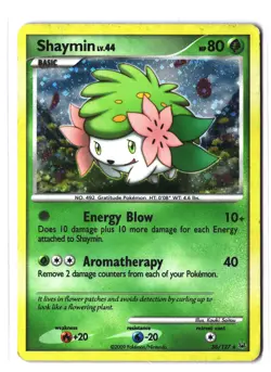 Pokemon SHAYMIN 38/127 Holo Rare (2009 Platinum) MP/Mod Play - Image 1