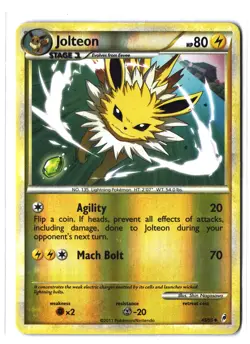 Pokemon JOLTEON 45/95 Reverse Holo (2011 Call of Legends) MP/Mod Play - Image 1