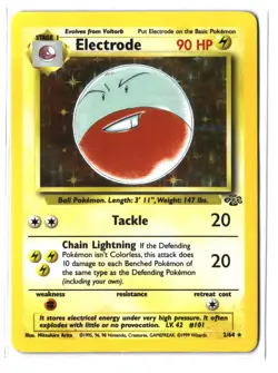 Pokemon ELECTRODE 2/64 Holo Rare (1999 Jungle) MP/Mod Play - Image 1