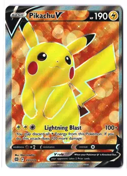 Pokemon PIKACHU V 157/172 Full Art (2022 Brilliant Stars) NM/Near Mint - Image 1
