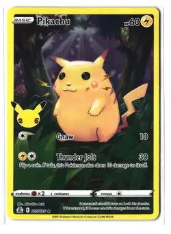 Pokemon PIKACHU 005/025 Ultra Rare (2021 Celebrations Classic) NM/Near Mint - Image 1