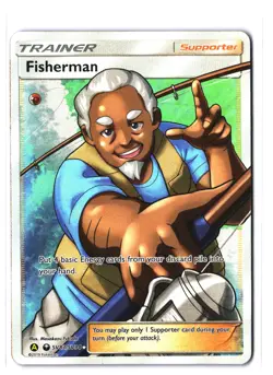 Pokemon FISHERMAN SV83/SV94 Full Art ('19 Hidden Fates Shiny Vault) NM/Near Mint - Image 1