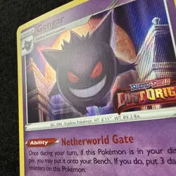 Pokemon GENGAR SWSH241 Stamped (2022 Lost Origin Black Star Promo) NM/Near Mint - Image 4
