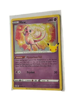 Pokemon Celebrations Set - Mew 011/025 Holo Rare Card NM Mint TCG - Image 1
