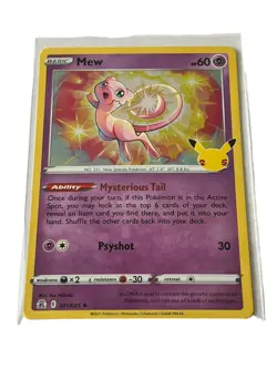 Pokemon Celebrations Set - Mew 011/025 Holo Rare Card NM Mint TCG - Image 2