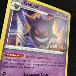 Pokemon GENGAR SWSH241 Stamped (2022 Lost Origin Black Star Promo) NM/Near Mint - Image 2