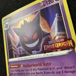 Pokemon GENGAR SWSH241 Stamped (2022 Lost Origin Black Star Promo) NM/Near Mint - Image 3